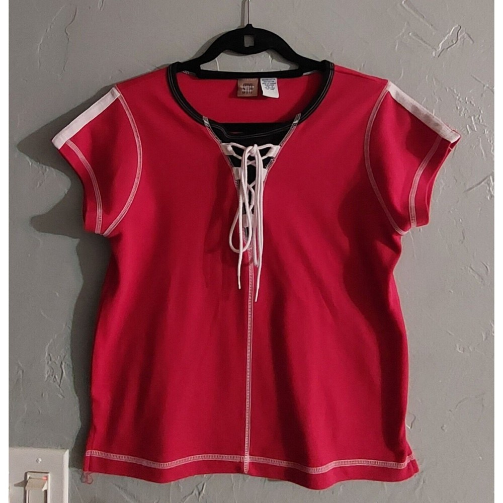 STO  Tops Shirts Women Size M,cap Sleeves, Cotton, Polyester, Spandex.